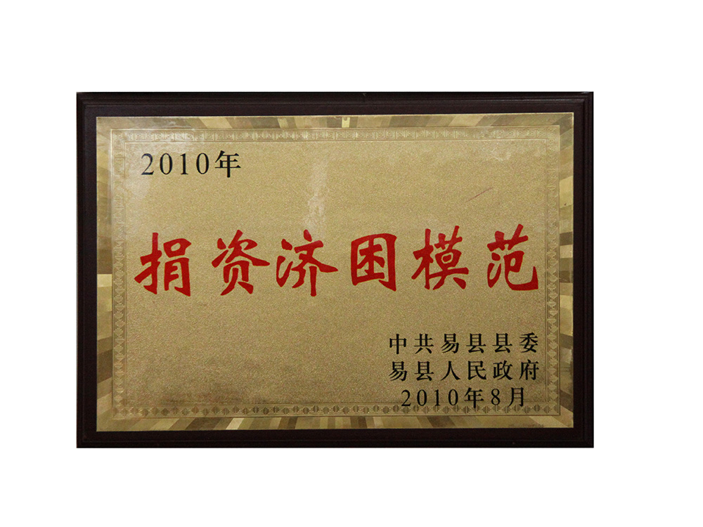 捐資濟困模范